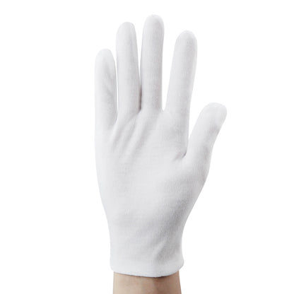 1 Pairs New Full Finger Men Women Etiquette White Cotton Gloves Waiters/Drivers/Jewelry/Workers Mittens Sweat Absorption Gloves