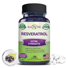 Load image into Gallery viewer, Balincer Resveratrol Capsules Support Cardiovascular Health, Antioxidants, Improve Immunity, and Promote Smooth Skin
