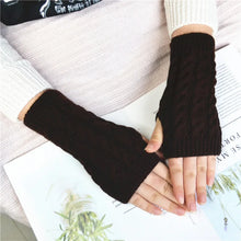 Load image into Gallery viewer, NEW Women Hand Warmer Winter Gloves Fashion Knitting Faux Wool Mitten Warm Fingerless Glove Gants Femme women gloves
