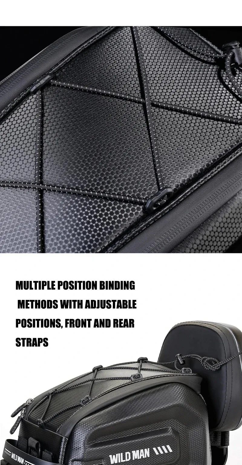 4L Multifunctional Bicycle Rear Seat Bag Waterproof Cycling Bike Rack Trunk Cargo Bag Pannier Bag Handbag Shoulder Bag