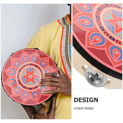 Single Row Hand Drum Tambourine Musical Instrument Adult Percussion Drums Professional Stage Dance Steel Wood Bohemian Kids