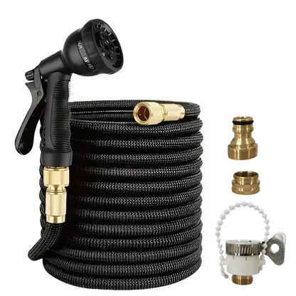 Garden Expansion Magic Hose, Equipped With 8-Function Water Gun That Can Be Rotated And Adjusted For Cleaning And Irrigation