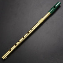 Load image into Gallery viewer, Brass Irish Whistle Flute Clarinet Tin Clarinet Metal Flute Musical Instrument Beginner Essentials Rugged
