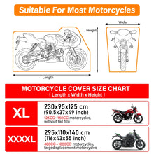 Load image into Gallery viewer, Motorcycle Waterproof Cover 420D UniversalOutdoor Protection Motorbike Rain Cover Sunshade Dustproof Uv Protective Thick Oxford
