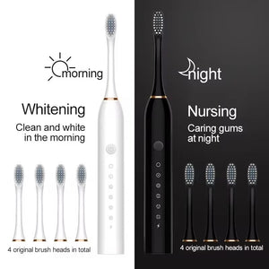 XIAOMI Ultrasonic Electric Toothbrush USB Rechargeable Waterproof Multifunctional Intelligence Whitening Toothbrushes Multi Mode