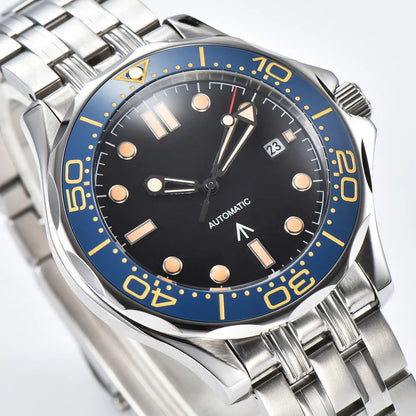 Men's Watch, 8215 Automatic Movement, Men's Mechanical Wristwatch, Stainless Steel Water Resistant Bracelet