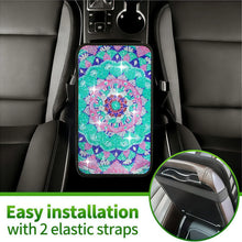 Load image into Gallery viewer, 1 DIY diamond painting set, canvas material mandala themed car pad, suitable for car interior decoration pad gifts.
