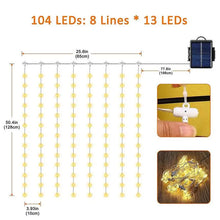 Load image into Gallery viewer, Solar Umbrella Light Outdoor Cantilever Patio LED Hanging Umbrella with 8 Brightness Modes Decoration for Courtyard Beach
