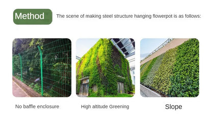 Garden Plant Walls Flower Pots Enclosures Hanging Plastic Containers Horticultural Flower Beds Vertical Greening Planting Boxes