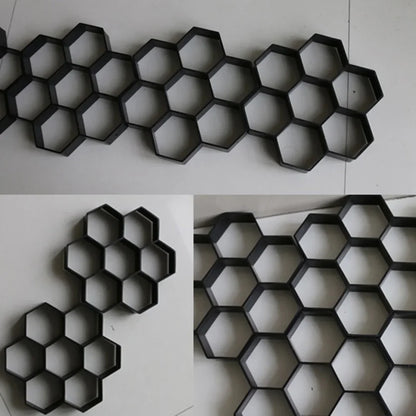 Garden Mold Walk Pavement Reusable DIY Manually Paving Cement Brick Stone Road Concrete Molds Manually Paving Patio Molds