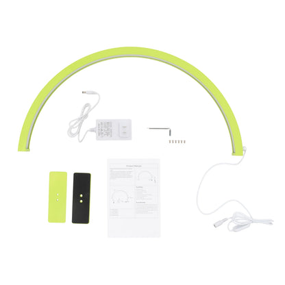 LED Half Moon Light Adjust Brightness 3000K‑6000 Half Moon Desk Lamp for Nail Art, Facial Spa, Skincare, Lash Extensions