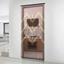 Load image into Gallery viewer, Wood Beaded Curtains Door String Bead Curtain for Doorways, Panel Closet Room Dividers, Natural Wooden
