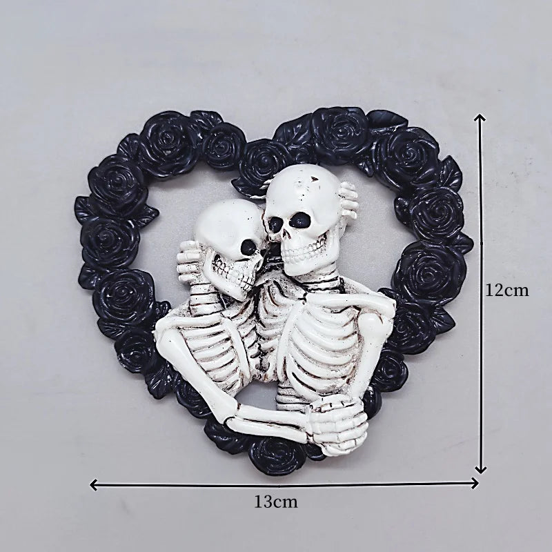 Lover Skull Silicone Mold Halloween Decoration Gypsum Crafts Resin Making Tool DIY Soap Ice Baking Mold Party Gift