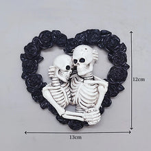 Load image into Gallery viewer, Lover Skull Silicone Mold Halloween Decoration Gypsum Crafts Resin Making Tool DIY Soap Ice Baking Mold Party Gift
