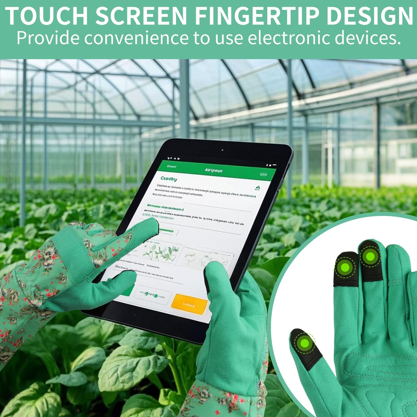 Gardening Gloves for Women Breathable leather Garden Gloves with Grip Thorn-Proof Puncture-Resistant Work Gloves