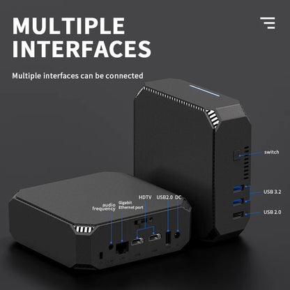 FIREBAT AK2 PLUS Mini PC Gamer Intel N100 CPU Windows 11 Mini PC Gaming DDR4 16GB RAM 512GB SSD  WIFI5 BT4.2 US Warhouse Ship