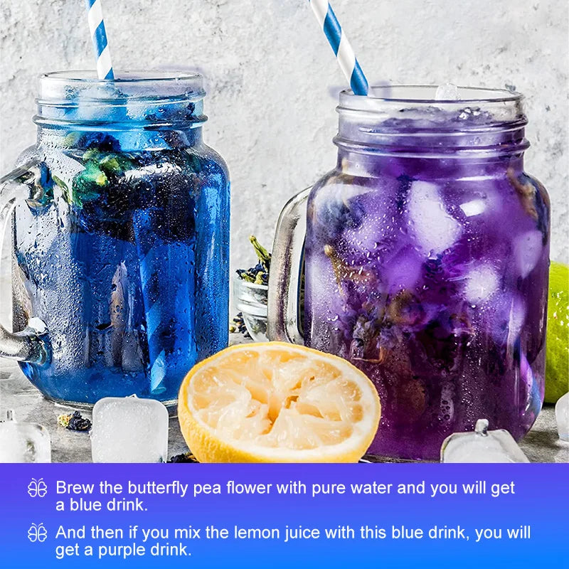 BEWORTHS 100% Natural Butterfly Herb Extract Enhances Immunity, Rich in Vitamin C and E Antioxidant Supplements for Beauty