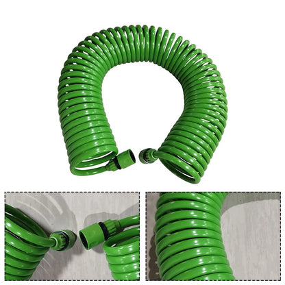 7.5/20m Home Garden Watering Hose Garden Hose Courtyard Water Hose Pipe For Household Flower Plant Outdoor Watering Device Green