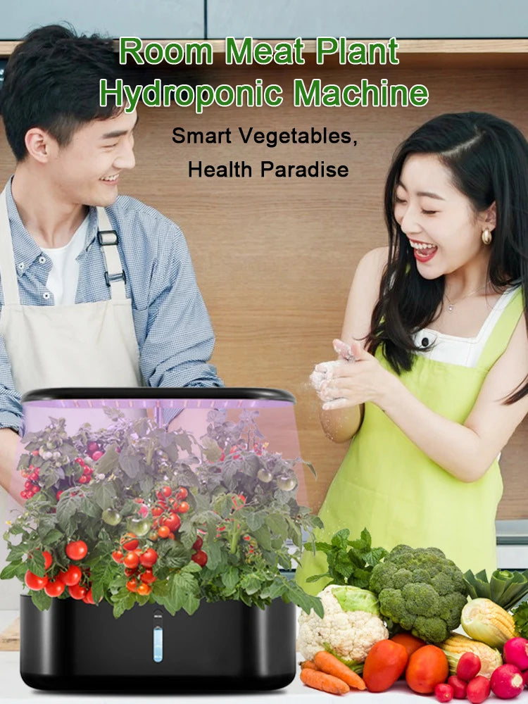 Intelligent Hydroponic Growing System Indoor Planting Machine Garden Plant Vegetable Planter Pot Automatic Timer LED Growth Lamp