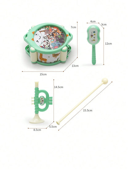 6-piece set of children's musical instrument toys, suitable for indoor and outdoor children's music practice toys