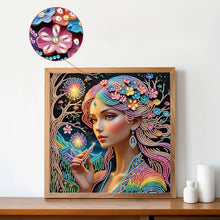 Load image into Gallery viewer, DIY Beautiful lady Diamond Art Painting Kits,Diamond Dots Art Paintings for Beginners and adults for Home Wall Decorate Gifts
