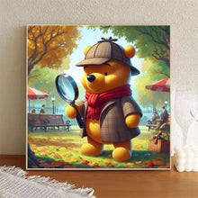 Load image into Gallery viewer, 1 Piece-5D-DIY--Diamond Painting Set-Detective, Bear-Diamond Art-Mosaic-Home Decoration-Best Gift for Friends
