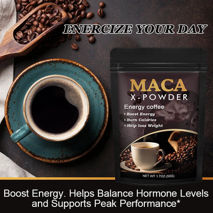BEWORTHS Maca Root Coffee- Natural Energy Supplement,Supports Athletic Performance and Motivation,Builds Muscle and Strengthens