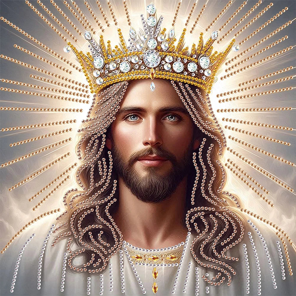 5 to Choose from 5D DIY Partial Special Shaped Drill Diamond Painting Kit Mary & Jesus Decoration