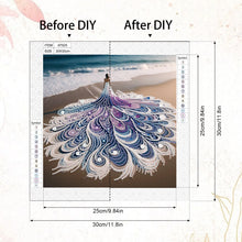 Load image into Gallery viewer, Special Shape Diamond Art Kits for Beginners and Adults,DIY Beach woman Diamond Art Painting Kits for Home Wall Decoration Gift
