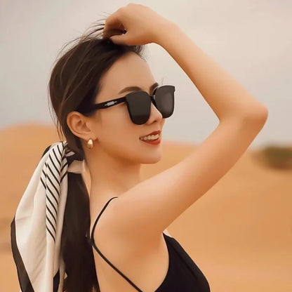 New sunglasses for women with a high-end feel, big face and slimming effect. Sunscreen, UV protection, polarized driving glasses