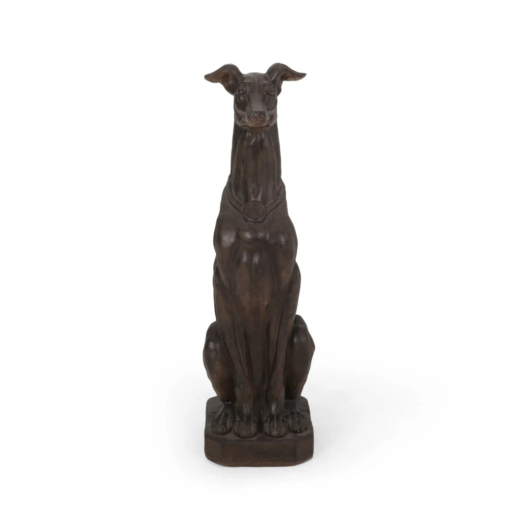GREY HOUND DOG STATUE Used for Gardens Landscaping Terraces and Lawns Creating A Peaceful Oasis in Outdoor Living Spaces