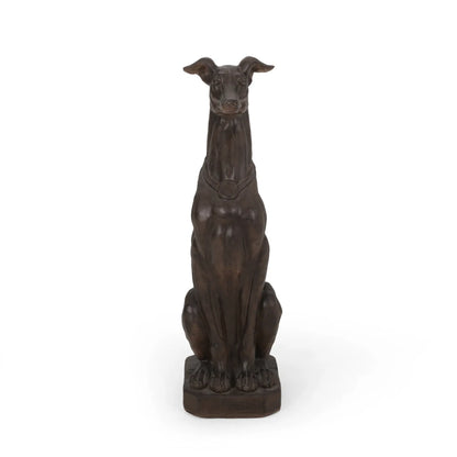 GREY HOUND DOG STATUE Used for Gardens Landscaping Terraces and Lawns Creating A Peaceful Oasis in Outdoor Living Spaces