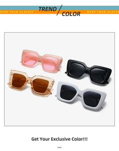 New Irregular Square Sunglasses for Women Men Luxury Design Ladies Party Eyewear Shades UV400 Protection Sun Eyeglasses Goggles