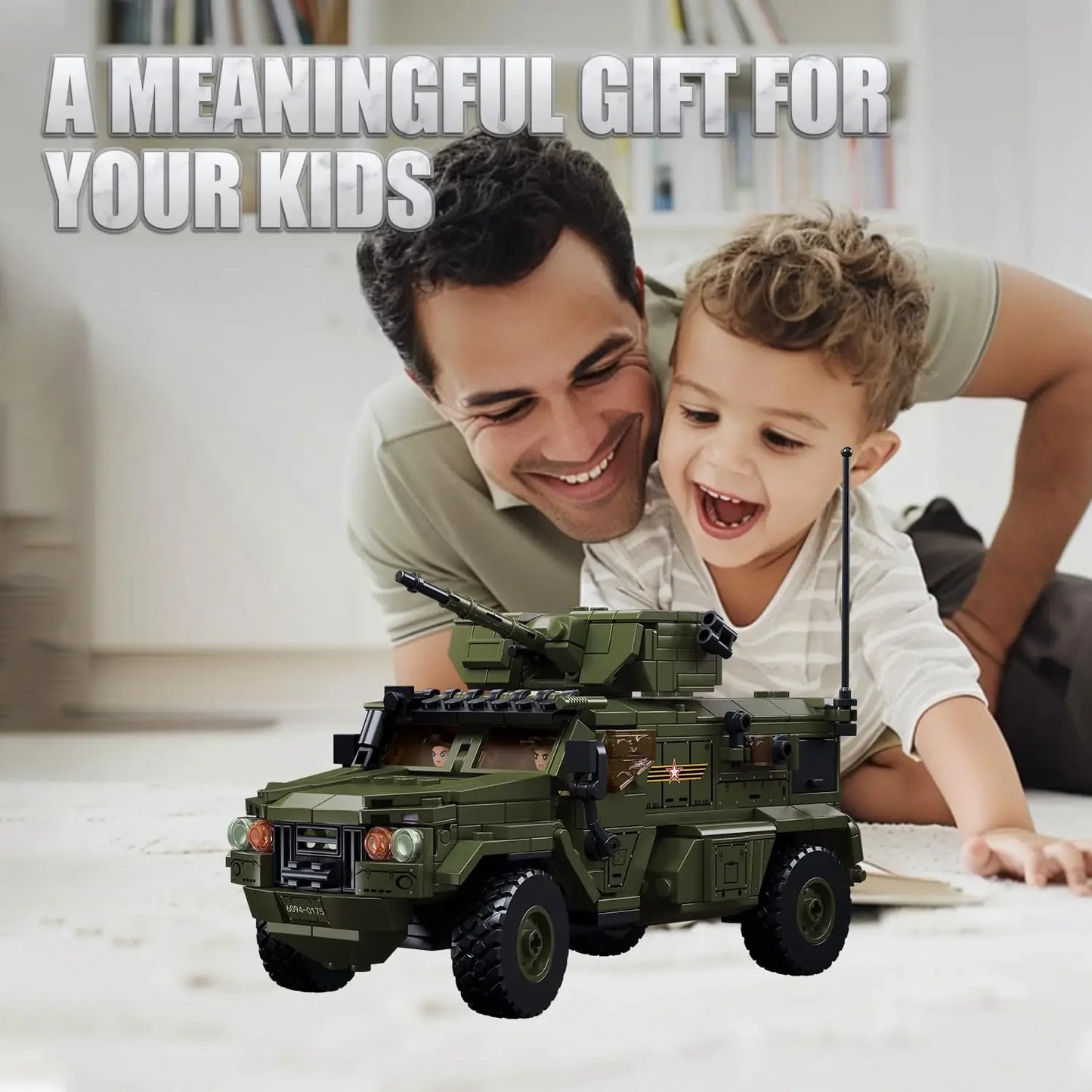 519PCS Typhoon VDVS Assault Armored Vehicle Building Blocks Model with Mini Figures Creative Play Toy Gift for Kids Collectors