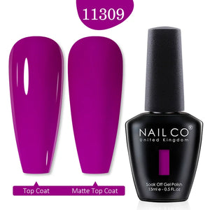 NAILCO 15ml Transparent Nude Color Series Jelly Gel Nail Polish Pink Red Nails Art Manicure Gel Varnishes Gellack Design Lacquer