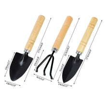 Load image into Gallery viewer, 3Pcs/Set Mini Garden Tool Set For Garden Plants Flower Pot Cactus Vegetables Digging Weeding Indoor Small Plants Garden Tools
