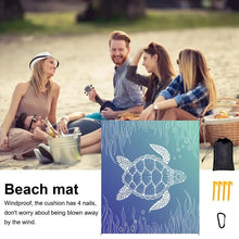 Load image into Gallery viewer, Waterproof Sandproof Beach Mat Folding Camping Supplies Blanket Portable Lightweight Outdoor Relax Picnic Travel Mat 200 X 210cm
