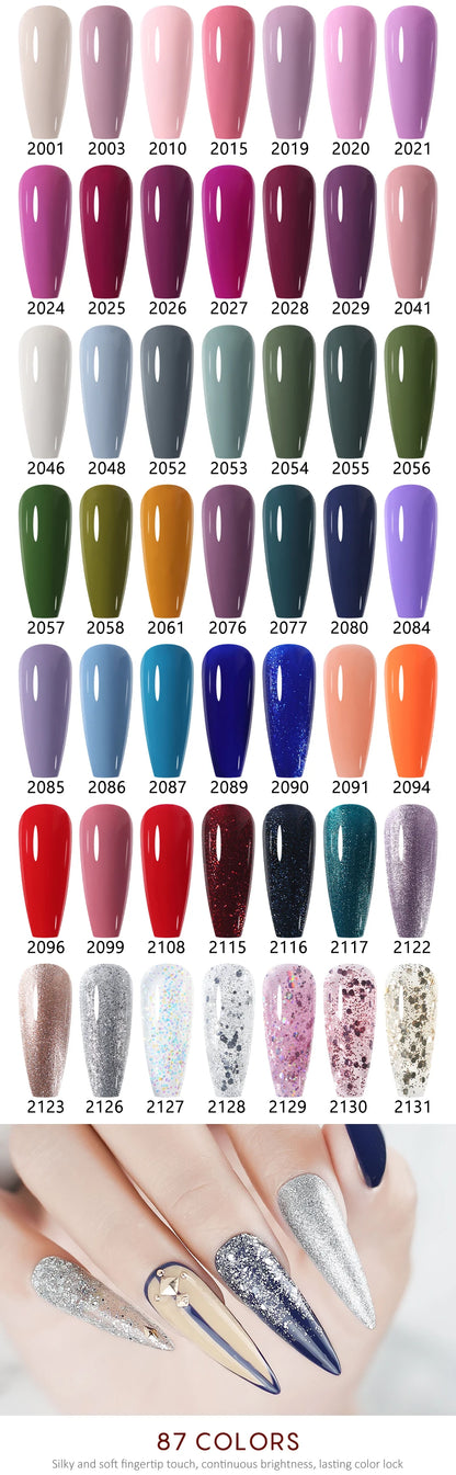 NAILCO 15ml Transparent Nude Color Series Jelly Gel Nail Polish Pink Red Nails Art Manicure Gel Varnishes Gellack Design Lacquer