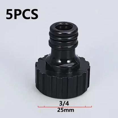 Garden Hose Tap Connector 3/4 inch and 1/2 inch BSP 2in1 Threaded Faucet Adapter Hose Connection Set for Garden Irrigation
