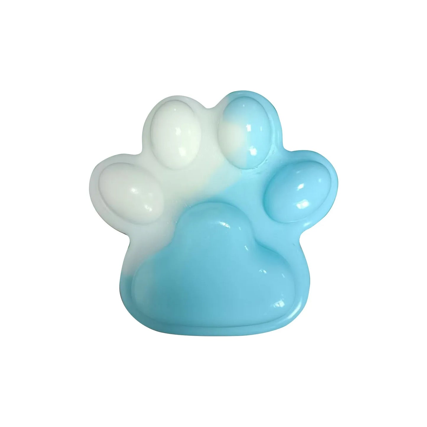 Jelly Glitter Cat Paw Stress Relief Decompression Toy Slow Rebound Pinch New Fidget Toy For Kids Adult Christmas Gifts