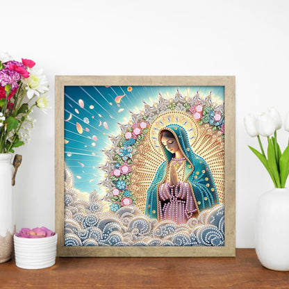 5 to Choose from 5D DIY Partial Special Shaped Drill Diamond Painting Kit Mary & Jesus Decoration