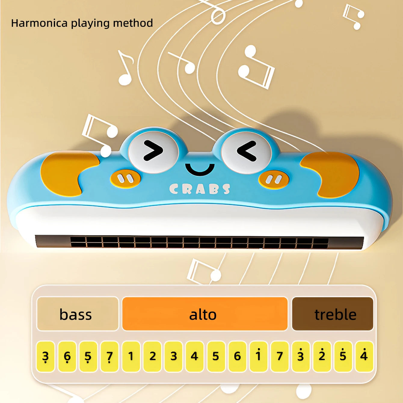 Children's harmonica toy Play instrument Play toy beginner entrance organ