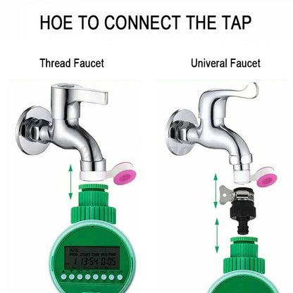 Garden Automatic Watering Timer Intelligent Drip Irrigation System LCD Display Home Horticultural Equipment Accessories For Farm