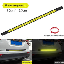 Load image into Gallery viewer, Car Anti-rear-end Reflective Strip Car Trunk Anti-collision Anti-scratch Soft Rubber Car Rear Bumper Decorative Rubber Strip Car
