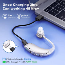 Load image into Gallery viewer, Pair Volume-Adjustable Invisible Hearing Aids Rechargeable Portable Hearing Aids For Deafness Sound Amplifiers

