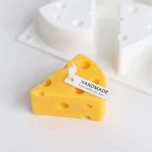 Load image into Gallery viewer, Creative Cheese Shape Silicone Mold Aromatherapy Soap Candle Mold Fondant Mousse Cake Chocolate Baking Decoration Baking Tray
