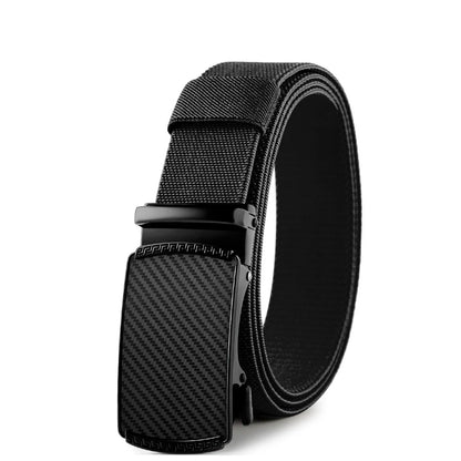 Men Elastic Belt Alloy Automatic Buckle Tough Stretch Nylon Mens Military Tactical Belt Golf Canvas Pants Waistband