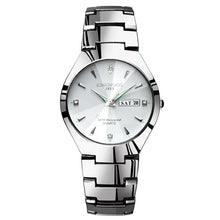 Load image into Gallery viewer, Relogios Masculino Tungsten Steel Black Watch for Men Clock Male Luminous Quartz Wristwatch Date Week Waterproof Student Watches
