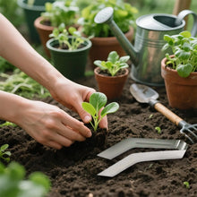 Load image into Gallery viewer, Seedling Transplant Tongs, Stainless Steel Seedling Remove Transplanting Pliers,   Reducing Root Damage (2PCS, Medium)
