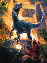 Load image into Gallery viewer, Jurassic World 5D Diamond Painting Kits Dinosaur Sticking Diamond Embroidery Handmade DIY Mosaic Home Decoration Children's Gift
